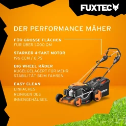 FUXTEC Benzin Rasenmäher FX-RM5196PRO 51cm Schnittbreite Mäher 6PS Benzinmäher 19 FUXTEC Benzin Rasenmäher FX-RM5196PRO 51cm Schnittbreite Mäher 6PS Benzinmäher -Garten- & Gewächshäuser Geschäft fcd9de454dbe3fbc1f6068b9be130f1e