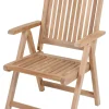 Garden Pleasure Teak Hochlehner Solo Holz Garten Stuhl Sessel Möbel Klappbar