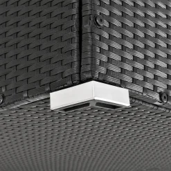 Juskys Polyrattan Auflagenbox Ikaria 950 L Inkl. Deckel Mit Hubautomatik & Innenplane – Garten Kissenbox Für Balkon & Terrasse – Gartenbox Schwarz -Garten- & Gewächshäuser Geschäft fcf4ebeaf78a4f1a0b86b2430d742428