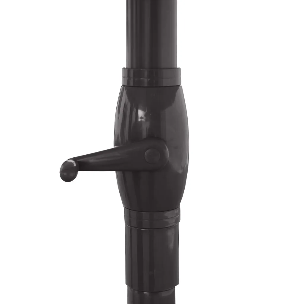 Mendler Sonnenschirm Carpi Pro, Gastronomie Marktschirm Mit Volant Ø 5m Polyester/Alu 28kg Anthrazit Ohne Ständer 8 Mendler Sonnenschirm Carpi Pro, Gastronomie Marktschirm Mit Volant Ø 5m Polyester/Alu 28kg Anthrazit Ohne Ständer – Bild 8