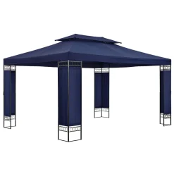 Juskys Pavillon Capri 3x4m Mit Doppeldach - Wasserabweisend & Stabil - Garten Feiern & Feste - Partyzelt Gartenpavillon Gartenzelt Outdoor Blau -Garten- & Gewächshäuser Geschäft fcfd38cdfe4ddd75e442af4764c96fa0