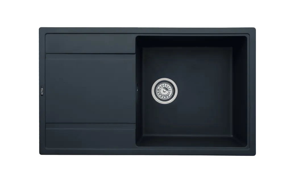 Keton Granitspüle Küchenspüle Granit Einbauspüle Spülbecken Spüle Granit Grau 85x50cm 1 Keton Granitspüle Küchenspüle Granit Einbauspüle Spülbecken Spüle Granit Grau 85x50cm