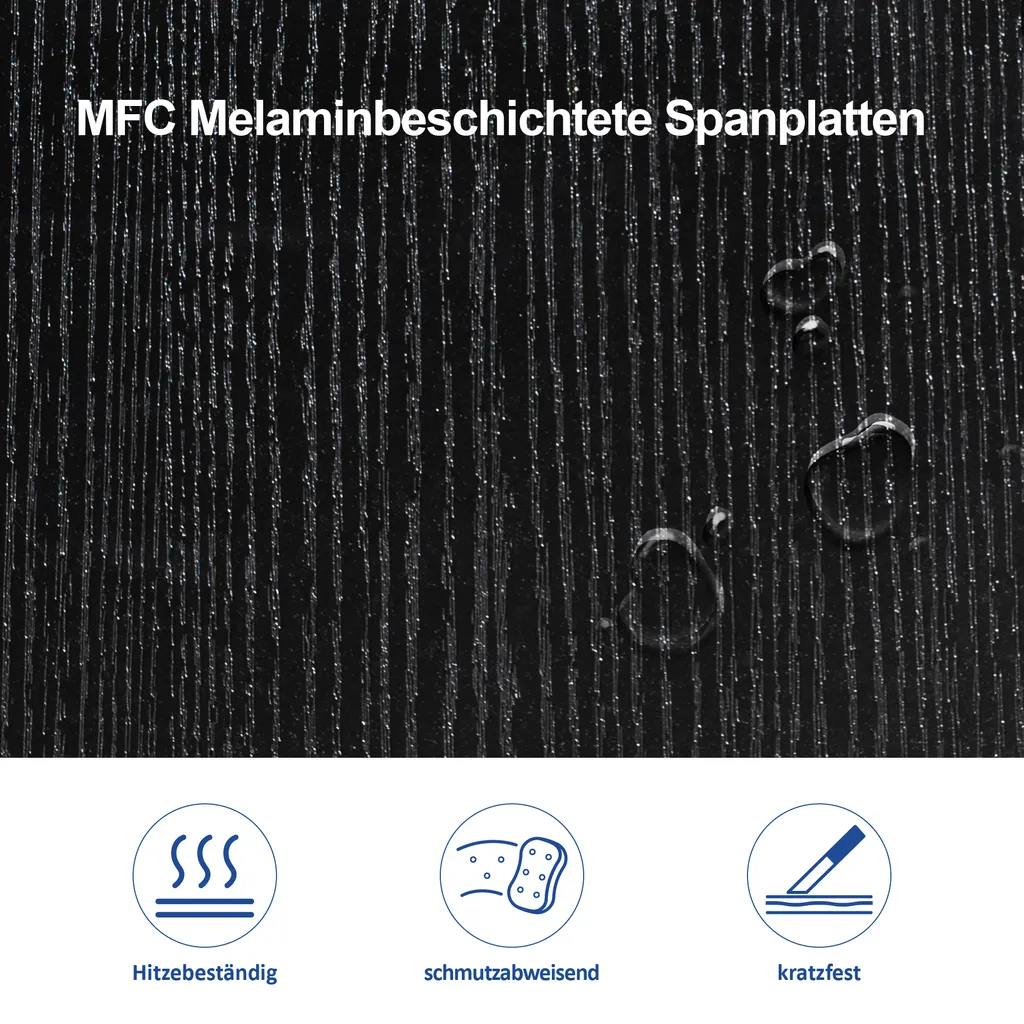 Barberpub Friseur Waschtisch Friseurwaschplatz 3130BK, Mit Waschbecken, Mit Wandspiegel, Mit Unterschrank 80 Cm, Friseur Salon SPA Friseureinrichtung, MFC+PVC, Schwarz, 47,5 X 84 X 169 Cm 4 Barberpub Friseur Waschtisch Friseurwaschplatz 3130BK, Mit Waschbecken, Mit Wandspiegel, Mit Unterschrank 80 Cm, Friseur Salon SPA Friseureinrichtung, MFC+PVC, Schwarz, 47,5 X 84 X 169 Cm – Bild 4