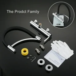 Homelody Wasserhahn Küche Wandmontage Schwarz,180° Drehbar Silikon In Lebensmittelqualität Wand Küchenarmatur Wandarmatur Flexibel Ausziehbarer, Spültischarmatur Für Küche Messing -Garten- & Gewächshäuser Geschäft fd7b2b8d50a9198c475aef44624f645d