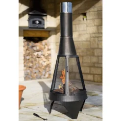 Buschbeck Gartenkamin Mesh Colorado 160 Silber-schwarz 90134.000 -Garten- & Gewächshäuser Geschäft fdd19b98f1ff882a78709d929ca4e88e