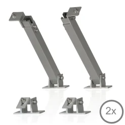 Zelsius Universal Solarmodul Halterung, Verstellbarer Winkel, Aluminium Montageset Für Zwei Panele -Garten- & Gewächshäuser Geschäft fe10682f17254643ca9cc1fc7b2bbdc4