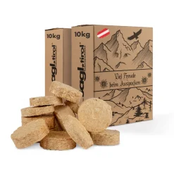 Sagl.tirol Holzbriketts Aus Nadel Holz Im Karton I 20 Kg I Ø 7cm I 100% Nadelholz Aus Österreich I Regional Und Ökologisch Hergestellt I Natürliches Brikett Mit Hohem Heizwert I Ohne Bindemittelzusätze