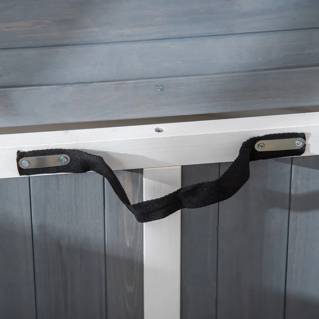 Pawhut Hundehütte Tannenholz Faltbarer Hundekäfig Hundehaus Mit Fenster Transportbox Transportkäfig Haustierkäfig Grau 84,5 X 51,4 X 61 Cm 8 Pawhut Hundehütte Tannenholz Faltbarer Hundekäfig Hundehaus Mit Fenster Transportbox Transportkäfig Haustierkäfig Grau 84,5 X 51,4 X 61 Cm – Bild 8