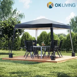OK-Living Pavillongewicht Pavillonstandfüße Beschwerung Anthrazit Gartenzelt -Garten- & Gewächshäuser Geschäft fe425ed9e1a726c72aa44c4cdd04d060