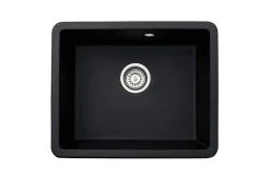 Keton Granitspüle Küchenspüle Granit Einbauspüle Spülbecken Spüle Granit Schwarz 40x50cm
