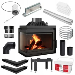 Kratki Linker Kamineinsatz SIMPLE 8 KW Set