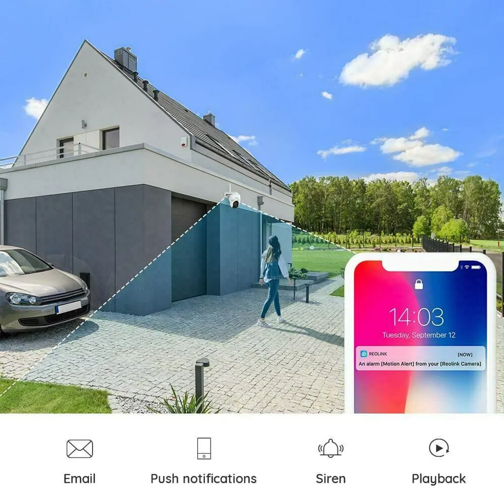 Reolink Argus PT 2K 4 MP 100% Kabellose WLAN IP Überwachungskamera Mit Akku- & Solarbetrieb, Schwenk & Neigung, Inkl. 64 GB MicroSD Karte 17 Reolink Argus PT 2K 4 MP 100% Kabellose WLAN IP Überwachungskamera Mit Akku- & Solarbetrieb, Schwenk & Neigung, Inkl. 64 GB MicroSD Karte – Bild 17