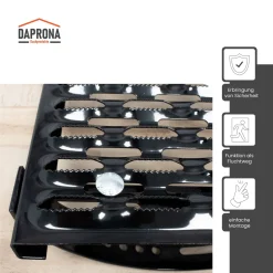 BMSC24 DAPRONA Laufrost Set Für Flache Dachziegel, Dachtritte Für Schornsteinfeger 120cm - Schwarz -Garten- & Gewächshäuser Geschäft ff01558f3bd984b2ef23556bfeb17420