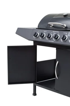 El Fuego Gasgrill / Grillwagen Dayton 6+1 Schwarz Grillfläche 69x35cm -Garten- & Gewächshäuser Geschäft ff04339935f85b8762eb905a8bff8079