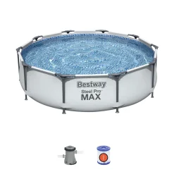Bestway 56408 Rund Aufstellpool Stahl Pro Max 305x76 CmGestalten: Rund, Maße: 3 - 3,99 M, Filterpumpe: 58381 39 Bestway 56408 Rund Aufstellpool Stahl Pro Max 305x76 CmGestalten: Rund, Maße: 3 - 3,99 M, Filterpumpe: 58381 -Garten- & Gewächshäuser Geschäft ff40e65ee13eaee29e0a5a48240a06b4