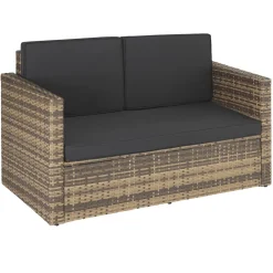 Tectake Rattan Lounge Korfu - Natur -Garten- & Gewächshäuser Geschäft ff7beae8b474801e60b97f2eeab372cb