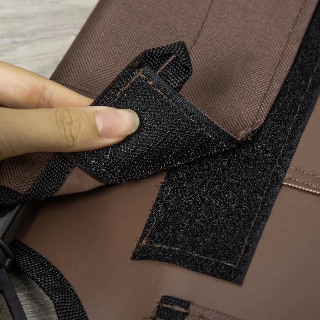 PawHut Hundebett Hundeliege Outdoor Katzenbett Haustierbett Schlafplatz Stahl 600D Oxford-Gewebe Braun 92 X 76 X 18 Cm 8 PawHut Hundebett Hundeliege Outdoor Katzenbett Haustierbett Schlafplatz Stahl 600D Oxford-Gewebe Braun 92 X 76 X 18 Cm – Bild 8