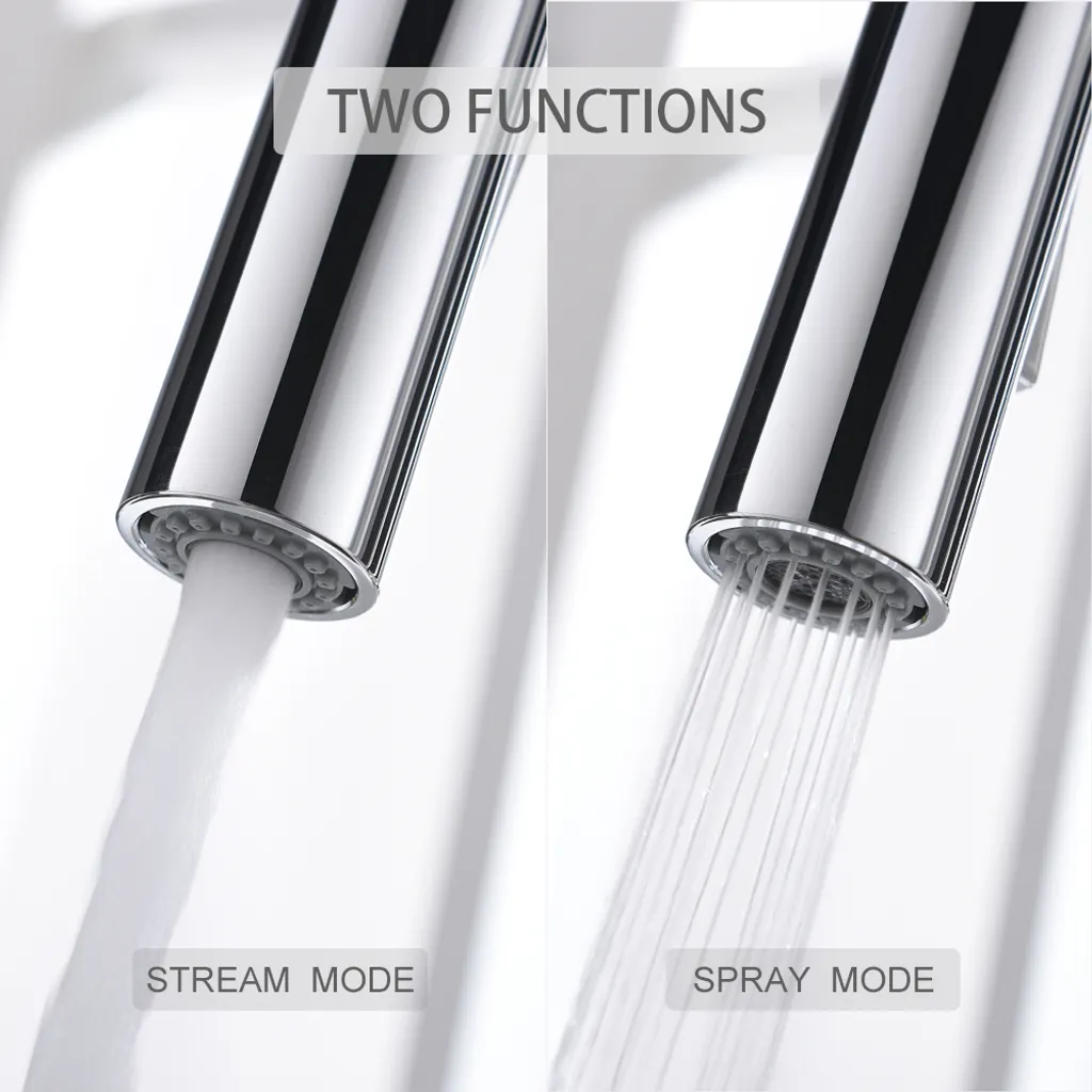 Homelody Küchenarmatur Schwarz Armatur Mit 2 Strahlarten Spültischarmatur Wasserhahn Küche Ausziehbar Mischbatterien Armatur 360° Drehbar Für Küche 2 Homelody Küchenarmatur Schwarz Armatur Mit 2 Strahlarten Spültischarmatur Wasserhahn Küche Ausziehbar Mischbatterien Armatur 360° Drehbar Für Küche – Bild 2