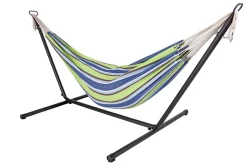 Spetebo Doppel Hängematte Mit Stahlgestell - Modell: Celeste & Yellow